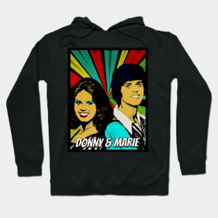 Donny And Marie Osmond Pop Art Design // Fan Art Hoodie